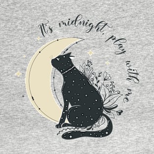 Cat Lover Moon Anime Cartoon Sailor Play with Cat T-Shirt